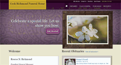 Desktop Screenshot of cookrichmondfuneralhome.com